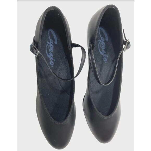 CAPEZIO 650 Footlight Character Shoes Various Adult Sizes Black 2" Heels NEW - Picture 4 of 9